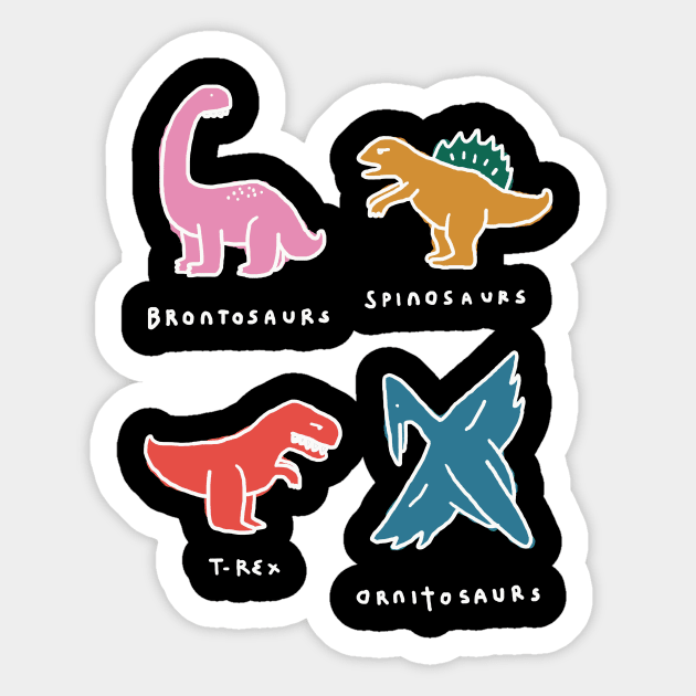 we love dinosaurs Sticker by kencim